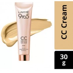 Lakmé CC Cream, 9TO5 - Beige Foundation, 30g