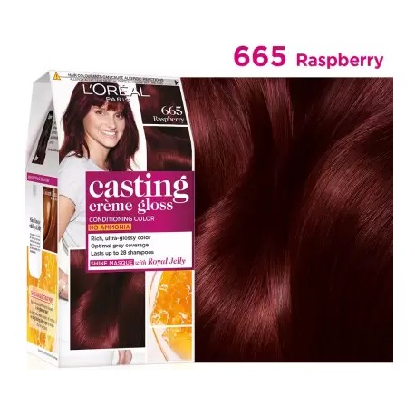 L'Oréal Creme Hair Color, 665 - Raspberry
