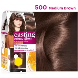 L'Oréal Creme Hair Color, Medium Brown - 500