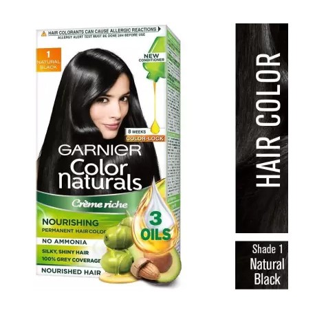 GARNIER Color Naturals Creme, Shade  1- Black, 70ml