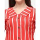 Regular Sleeves Striped Pink Top - Girl