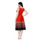 Fit and Flare Red, Black, White Dress - Girl