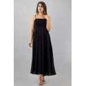 Fit and Flare Black Dress - Women