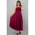 Fit and Flare Maroon Dress - Women