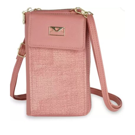 women pink sling bag -mini