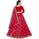 Embroidered Lehenga Choli - Red