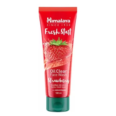 Himalaya Fresh Start Oil Clear Strawberry Face Wash  (100 ml)