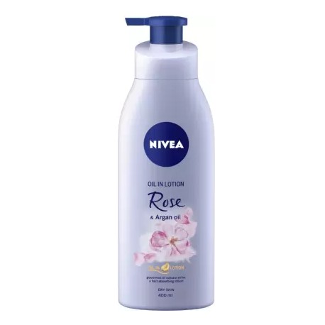 NIVEA Rose and Argan Lotion,  400ml