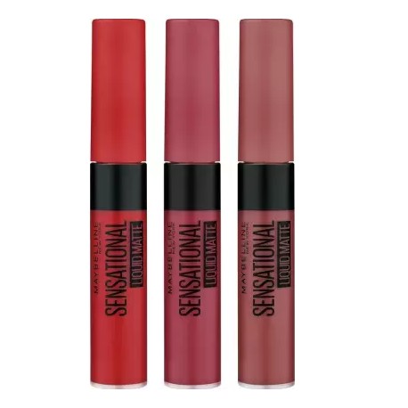 Maybelline Lipstick - Touch of Spice, Nude Nuance, Red Serenade