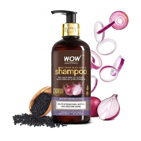 Wow Skin Science Red Onion Shampoo, 300ml