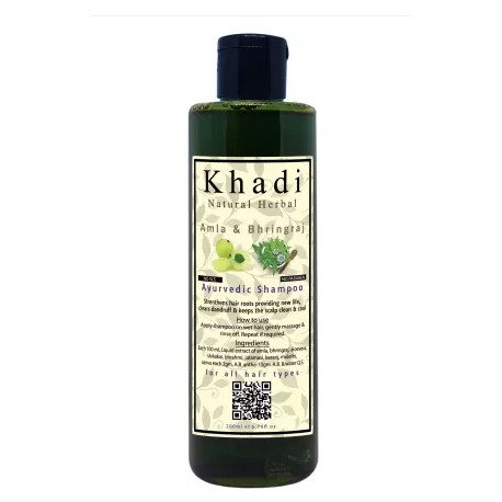 khadi natural Amla & Bringraj Shampoo, 200ml