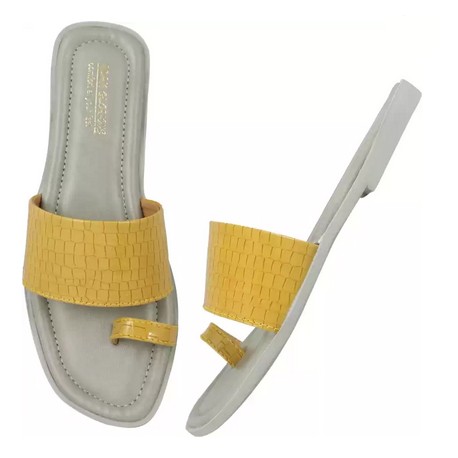 Women Yellow Flats Sandal