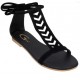 GIBELLE Women Black Flats Sandal