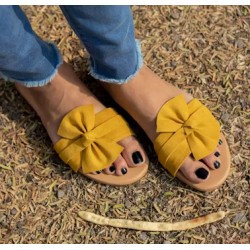 Brauch Yellow Flats Sandal