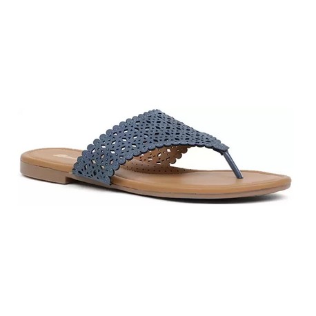 Bata Women BAROQUE TH Blue Flats Sandal