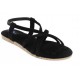 Apparel4Foot Women Black Flats Sandal