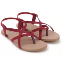 Women Red Flats Sandal
