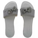 Women Grey Flats Sandal