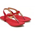 myra Women Red Flats Sandal