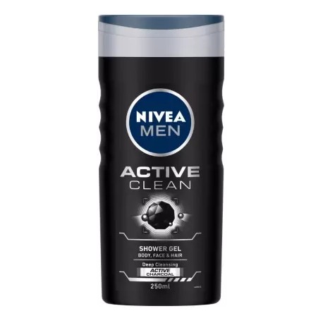 NIVEA Body Wash, Active Clean , 250ml