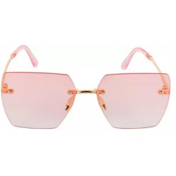 UV Protection, Gradient Butterfly, Retro Square Sunglasses 58 - Women, Pink
