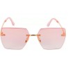 UV Protection, Gradient Butterfly, Retro Square Sunglasses 58 - Women, Pink