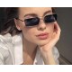 UV Protection Rectangular Sunglasses (Black)