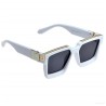 UV Protection Rectangular Sunglasses Clear