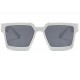 UV Protection Rectangular Sunglasses Clear
