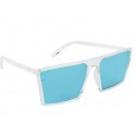 UV Protection Retro Square, Wayfarer Sunglasses (58)  - Clear