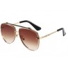 UV Protection Aviator Sunglasses (62)  - Brown