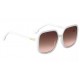 UV Protection Over-sized, Retro Square Sunglasses (64)  - Brown, Clear