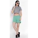 Women Green Regular  - Shorts