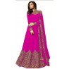 Embroidered Cotton Silk (Dark Blue)