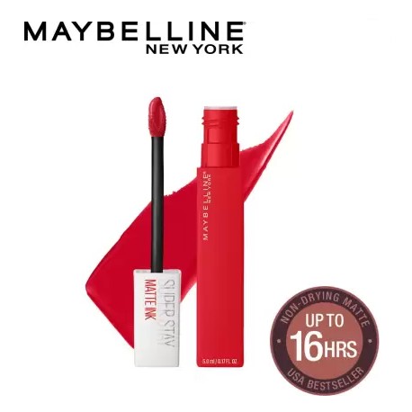 MAYBELLINE NEW YORK Super Stay Matte Ink Liquid Lipstick, Ambitious 5 ml
