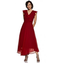Women's Synthetic a-line Knee-Long Dress