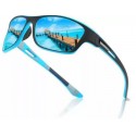 polarized UV protection sports sunglasses free size -blue