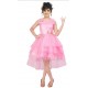 Girls Above Knee Party Dress - Multicolor