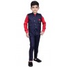 Boys Casual Shirt Pant  (Black)