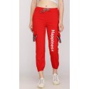 Jogger Fit Women Red Jeans