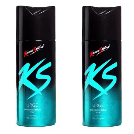 KamaSutra URGE Deodorant Spray For Men  (150 ml, Pack of 2)