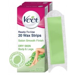 Veet Dry Skin Waxing Kit Strips - 40