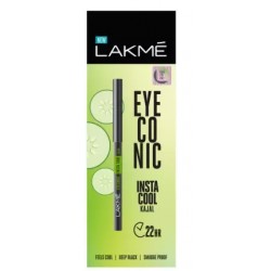 Lakmé Eyeconic Insta Cool Kajal  (Black, 0.35 g)