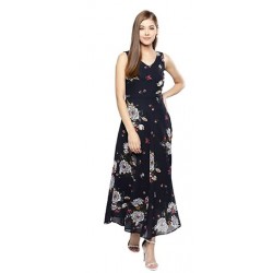 Synthetic a-line Maxi Dress