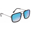 UV Protection, Mirrored Wayfarer, Retro Square Sunglasses (57)  (For Men & Women, Grey, Black)