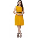 Women A-line Yellow Dress