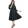 Women A-line Dress - Green