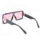 UV Protection Retro Square Sunglasses - Pink
