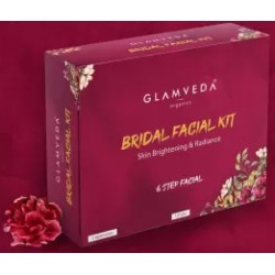 GLAMVEDA Bridal Skin Brightening & Radiance Facial Kit, 120G