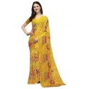 Printed Daily Wear Georgette Saree - YELLOW